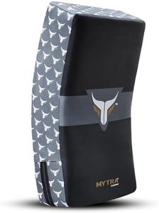 Mytra Fusion Kick Shield Curved MMA Strike Shield Muay Thai Training Strike pad Kicking Striking Shield Focus for Kickboxing Taekwondo & Martial Arts x 1 Single Unit (Black/Grey)