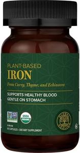 Global Healing Iron Fuzion Supplement Vitamins With Curry Plant Extract, Fulvic Acid - Natural Energy To Combat Fatigue, Brain Health & Oxygen Level Support, Blood Pressure - Men & Women - 60 Capsules