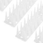 OFFO Bird Spikes, Pigeon Spikes for Pigeon Deterrent to Keep Bird or Animals Away, Fence Spikes of Bird Deterrent Covers 4.45m, Frosted Clear