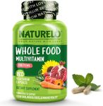 NATURELO Whole Food Multivitamin for Teens - Natural Vitamin, Mineral & Plant Extracts for Teenage Boys & Girls - Best Used As Daily Nutrients For Active Children - 180 Vegan Capsules | 3 Month Supply