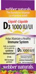 Webber Naturals Vitamin D3 1000 IU Liquid, 25 mL, For Healthy Bones, Teeth, and the Maintenance of Good Health