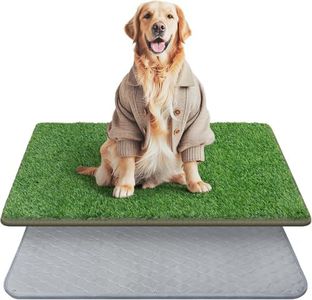 Extra Large Artificial Grass for Dogs with Reusable Puppy Pad, Dog Toilet Grass Mat Potty Training Grass Pads for Dogs Washable Puppy Grass Reusable Puppy Pads Dog Grass Mat (80x100cm, Grey)