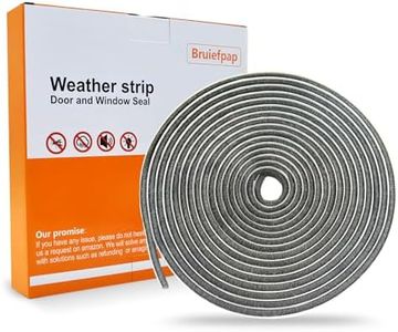 39.4FT Brush Weather Stripping, Neat Pile Self Adhesive Seal Strip for Windows and Door, Weatherstrip for Soundproofing, Windproof, Dustproof, Stronger Stickiness, 0.35'' Wide x 0.35'' Thick, Grey