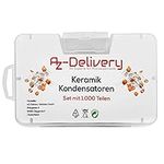 AZDelivery Capacitor Assortment Ceramic Capacitor Set 1000 Parts 50 Varieties 20 Pieces Each compatible with Arduino including E-Book!
