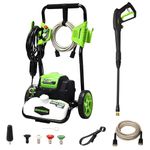 Greenworks Electric Pressure Washer GPW1800 1800 PSI 13 Amp 1.1 GPM