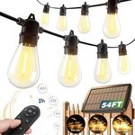 addlon 54FT Solar String Lights Out