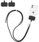 flintronic Phone Lanyard, Adjustable Universal Cell Phone Cord Strap, Phones Tether, for Neck Strap Crossbody Strap Wrist Strap, Compatible with most Phones Cases, with Keychain and Patch