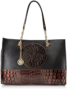 Anne Klein Leo Legacy II Large Travel Tote,Commando,One Size
