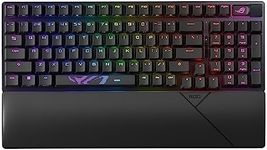 ASUS ROG Strix Scope II 96 Wireless Mechanical Gaming Keyboard - ROG NX Snow Refined Linear Swappable Switches, 2.4GHz, Bluetooth, Sound-Dampening Foam, ROG Keyboard Stabilisers, Aura Sync RGB