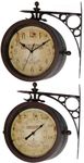 Infinity Indoor/Outdoor 8" The Charleston Double Sided Clock & Thermometer - 12430CT-RUV2