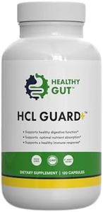 Healthy Gut HCL Guard+ | Promotes Healthy Digestive Function | Betaine Hydrochloride, Organic Ginger Root and DGL, & Pepsin | 60 Servings