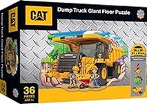 MasterPieces Floor Puzzle - Jumbo Size 36 Piece Jigsaw Puzzle for Kids - Caterpillar Dump Truck Tractor - 3ftx2ft