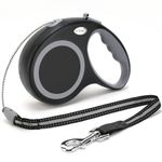 EC.TEAK Retractable Dog Leash, 30 FT Dog Walking Leash for Medium Large Dogs up to 77 lbs, Heavy Duty No Tangle, Large