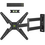 USX MOUNT Full Motion Corner TV Wall Mount Bracket Fits for Most 26-55 Inch LCD,OLED,LED,4K TVs,Extends 24" with Articulating Arms Rotation, Tilts & Extension TV Mount MAX VESA 400x400mm,Up to 88lbs