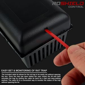 ROSHIELD Rat Trap Box 2-Pack – Secure Rodent Control