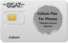 OSAT Iridium Satellite Phone Monthly Flex SIM with US (+1) Number