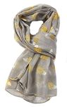 LilyRosa® Hedgehog Scarf Grey Mustard Olive Turquoise Soft Ladies Wrap