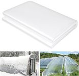 Atoke 2M X 10M Extra Thick Polythene Plastic Sheeting,Anti-dust Furniture Cover,Clear Garden Grow Polytunnel Cover Sheets for Greenhouse,Agriculture,Garden,Painting Work