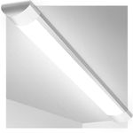Viugreum 4ft LED Batten Light, Ceiling Tube Light, 6000K Cold White, 230V, 40W, 4800 Lumen, 130 °Beam Angle, Ceiling Light for Office, Living Room, Bathroom, Kitchen, Garage, Warehouse