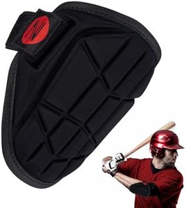 NURIBASE Elbow Guard Baseball, Batters Elbow Guard for Youth and Adult, Elbow Pads for Baseball, Softball - Black Youth