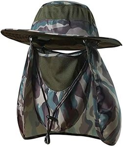 Fishing Hat,Sun Cap with UPF 50+ Sun Protection and Neck Flap,for Man and Women… Army Green