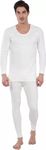 Jockey Men's Cotton Thermal Set (Top & Bottom Both, Offwhite) (Large)