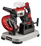 Einhell Power X-Change 18V Cordless Band Saw with Base - 115mm Cutting Height, 127mm Cutting Width, LED Light - TE-MB 18/127 U Li Bandsaw for Woodworking with 2X Saw Bands (Battery Not Included)