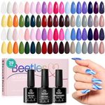 Beetles Gel Nail Polish, 36 Colors Palette Pastel Neon Bright Pink Yellow Blue Sparkle Glitter Versetile Color Gel Polish with Base Matte and Glossy Top Coat Soak Off All Seasons Gift for Women Girls