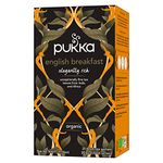 Pukka Herbs | Elegant English Breakfast Organic Tea Box | Black Tea | One Cup | Perfect For A Refreshing Uplift | 4 Packs | 80 Plant Based Biodegradable Tea Bags