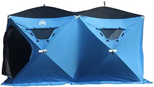 Nordic Legend 6 Person Portable Ice Fishing Shelter with 2 Big Doors-Diamond Door Guard System Ice Fishing Camping Tent