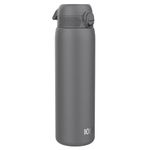 ION8 1 Litre Stainless Steel Water Bottle, Leak Proof, Easy to Open, Secure Lock, Dishwasher Safe, Carry Handle, Hygienic Flip Cover, Easy Clean, Durable, Metal Water Bottle, 1200 ml/40 oz, Grey