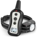 PATPET Dog Training Collar Shock Collar with Remote - 3 Training Modes, Beep, Vibration and Shock, Up to 1000 ft Remote Range, Rainproof for Small Medium Large Dogs