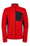 Spyder Men's Bandit Full Zip Mid-Layer Jacket Fleece, Volcano Black, M