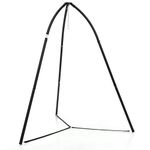 Giantex Metal Hammock Stand for Outside - Tripod Hanging Chair Stand Only, Heavy Duty Swing Chair Stand with Hanging Chain, 440 Lbs Capacity, 78” x 86” Indoor Outdoor Swing Stand for Patio, Poolside