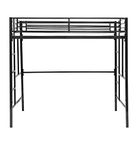 TURESCAL bunk Bed | loft Bed Frame (3.5 x 6 feet, Black)