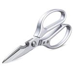 VOGARB Kitchen Scissors 8.46'' Large All-Purpose Kitchen Shears for Cutting Food,Herb,Bonsai,Sharp Blade Made of 0.16'' Thick Stainless Steel Block, Aluminum Alloy Handle (Regular Reinforced)