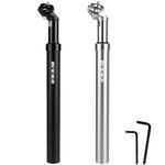 BICYCGEAR Suspension Seatpost 27.2 28.6 30 30.4 30.9 31.6 33.9 Bike Seat Posts with Suspension 40mm Travel Bicycle Seat Shock Absorber Aluminum Tube for E bike MTB BMX Road City Bike