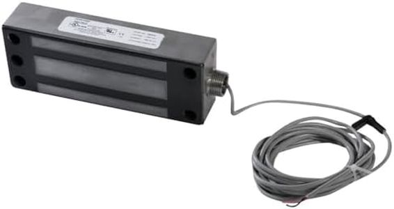 Securitron Face Mount Magnalock Electromagnetic Lock with Conduit, 1200lbs Holding Force, 12/24VDC (M62FG)
