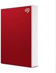 Seagate One Touch Portable External Hard Disk Drive with Data Recovery Services, 4TB, Red