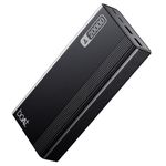 boAt Energyshroom PB401 20000mAh Power Bank| Micro USB and Type C (2-Way Input Ports), 22.5W, 3X Output Ports, Compatible with Tablets, Smartphones, Earbuds, Smartwatch (Carbon Black)