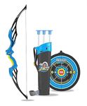 LIPSA TOYS Amazing Archery Set for Kids Bow and Arrow Toys for Boys | Outdoor Bow Arrow Dhanush Baan Target Game for Kids - Multicolor (Blue)