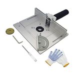 Dedjgoo Router Table Insert Plate Aluminum Alloy Router Tables Router Fence Wood Router Plate for Woodworking Trimmer Carpentry