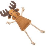 Schnüffelfreunde Willi Dog Toy - Tug Toy - Elk with Tug Rope - Toy for Dogs Made of Leather