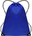 Drawstring Gym Bag 2PCS String Bags Gym Sack Backpack PE Bags for Women Men Trainer Swimming Bag Travel Beach School Holidays Suitable for Sports,kids,Boys,Girls (Blue 1pc)