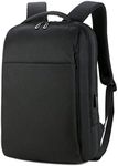 Nordace Bergen Backpack with USB Charging Port, Water Resistant - Lightweight Daily Laptop Backpack for Commute, School, Black, L, Travel Backpacks