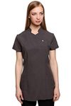 Mirabella Health & Beauty Women's Freya Beauty Tunic Uniform Dark Grey 8 UK