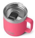 YETI Rambler Mug, Vacuum Insulated Stainless Steel Stackable Mug with Magslider Lid, Tropical Pink, 14 oz (414 ml)