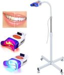 Mobile Dental Teeth Whitening Lamp LED Bleaching Blue/Red/Purple Light 3 Colors Dental Bleaching Professional Teeth Whitening Machine Floor Standing Type