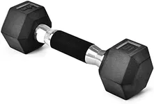 Yes4All Hex Dumbbell Rubber Grip - Premium heavy weight Dumbbell - 5lbs