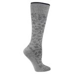 Dr. Scholl's Graduated Compression Floral Knee High, Gray, Blue, Women's Shoe Size: 4-10